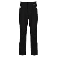 Regatta Men Highton Stretch' Waterproof Breathable Regular Over Trousers - Black, Medium