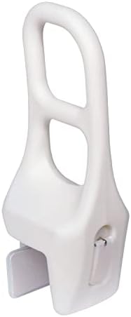 Jobar Molded Bathtub Rail - Clamp On Bath Tub Grab Bar Handle Bathroom Safety Accessory