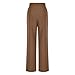Women's Wide Leg Dressy Pants High Waisted Fashion Business Casual Work Office Trousers Loose Palazzo Pant Brown 3XL
