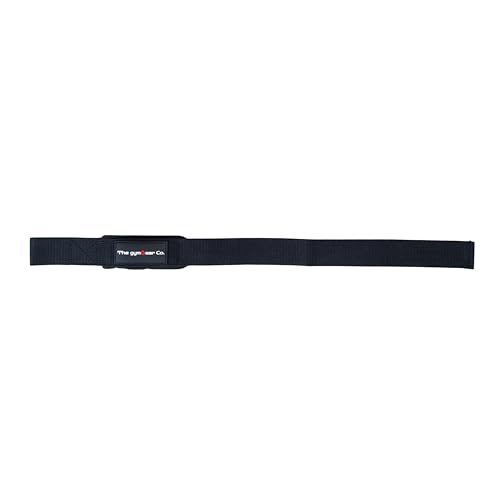 Image of The gymGear Co. Weight Lifting Straps for Gym, Powerlifting, Strength Training | For Men & Women for Fitness and Workout (Black)