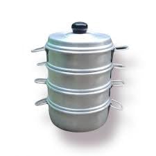 Tabakh Alluminio Momos Vapore Grande - 33 Cm, 7.75L - Pentola Vaporiera In Alluminio Pressofuso