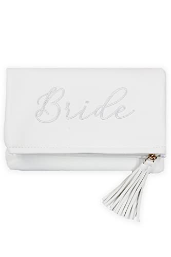 The Paisley Box Bride Fold Over Clutch