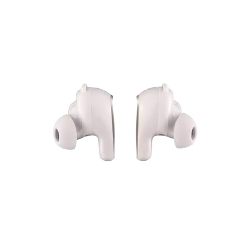 Bose QuietComfort Ultra True Wireless Bluetooth Adjustable Noise Cancelling Earbuds, Spatial Audio, Up to 6 Hours of Play Time, White Smoke Bundle with Alternate Sizing Kit