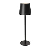 ORALUCE Cordless Table Lamp Rechargeable, 5200mAh Battery Powered Waterproof Desk Lamp with USB Type
