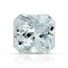 Pierre précieuse diamant américain blanc de 3,25 Ratti pour bague