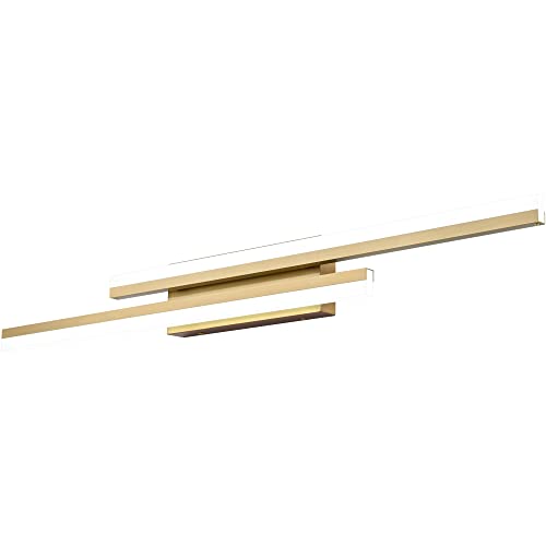 Image of PRESDE 40 inch LED Bathroom Vanity Light, Modern Brushed Gold Wall Bar Fixture Over Mirror Dimmable