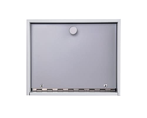 Column Mailbox Post-Mount Premium Architectural Modern - White Matte, Grey Aluminum, Dark Bronze #TOP2