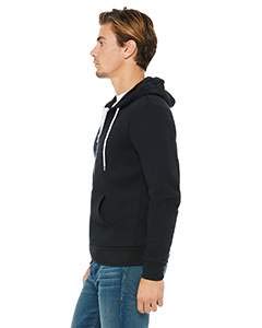 Product of Brand Bella + Canvas Unisex Poly-Cotton Fleece Full-Zip Hoodie - Black - M - (Instant Savings of 5% & More)3