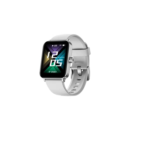 Image of GOQii Smart Vital MAX 1.69'' HD Full Touch, Smart Notification, IP68, Smart Watch for Smart Phones with SpO2, HR, Sleep Tracking & Multi Sports Mode with 3 Months Personal Coaching - Grey