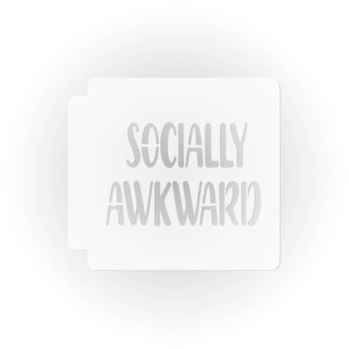 Socially Awkward 783-J468 Stencil (15 inch)