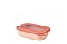 Mepal 106251074300 Bol Multi-Usage rectangulaire Cirqula-Nordic Blush – capacité 500 ML-Couvercle Amovible-incassable-étanche congélateur, Stockage à Froid – Passe au Lave-Vaisselle