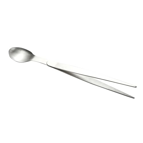 Kichvoe Cucchiaio Acciaio Inossidabile Mini Cucchiaio Da Degustazione Multifunzionale Per Chef Hotel e Cucina Domestica Utensile Leggero e Compatto Con Funzione Di Pinza e Bacchette