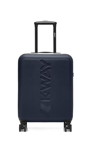 K-Way Trolley k-air spinner S cabina L16 black pure- blue MD cobalt