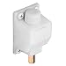 Prime-Line U 9869 Sliding Door Lock, 3/8 in. Reach, Plastic & Steel Components, White, Foot Operated