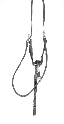 Collier Martingale Penélope en cuir noir idéal pour le concours
