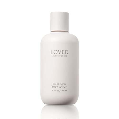 Loved Body Lotion by Lauren Conrad - Moisturizing Hand and Body Cream for Women - Feminine, Floral Scent with Notes of Citrus, White Tea, Jasmine, and Peony - 6.8 Fl Oz
