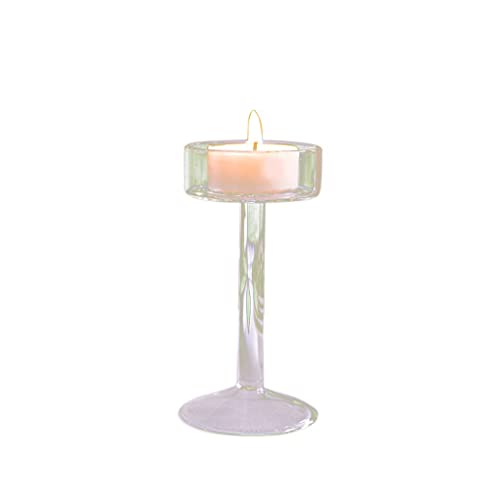 Candle Holders Candlestick Holders Small Glass Romantic Candle Holder Wedding Table Props Candle Light Dinner Decoration Home Decoration Candle Holder Send Tea Wax Candle Holder Set Candle Stands Deco #TOP4
