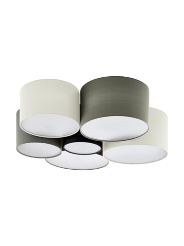 Plafonnier moderne design tissu 6 lumières salon chambre couloir GL0110
