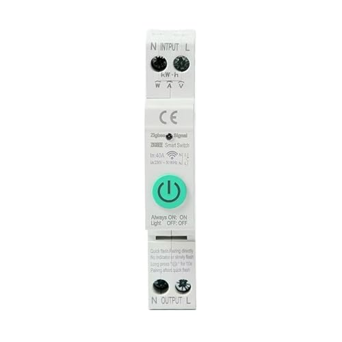 Disjoncteur Zigbee 1P 40A intelligent sans comptage pour commande vocale à distance