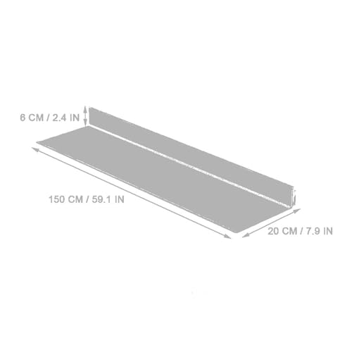Étagère murale gris 150cm pour optimiser l'espace séjour - 7