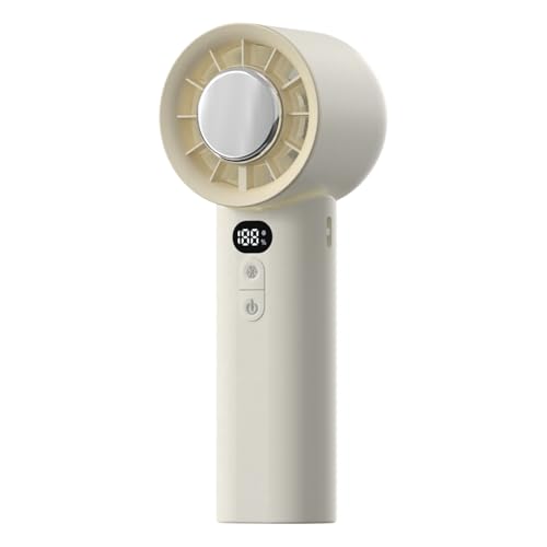 Yianyal Pequeño ventilador de mano plegable, ventilador plegable personal,Ventilador de viajes tranquilo recargable plegable | Accesorios inteligentes de enfriamiento de viajes al aire libre