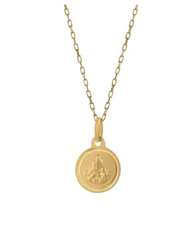 Bea Soldado ESCAPULARIO VIRGEN DEL CARMEN ORO 9K. MEDALLA VIRGEN DEL CARMEN Y SAGRADO CORAZON....