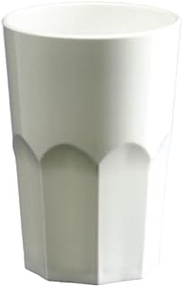 White Plastic Octagon Shaped Tumblers. Set of 8. Unbreakable. Holds 350ml / 12oz to rim. Ideal for all occasions inside or out, a safer alternative to glass and dishwasher safe.s inside or out, a