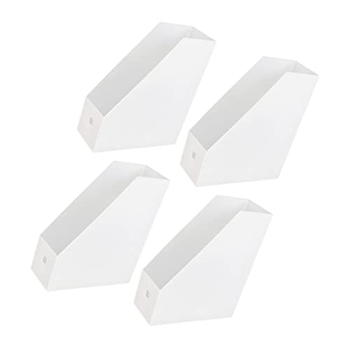 2Pcs Plastic Desktop Storage Organizers Office Magazine Holders for Files Documents Books and for Home Office Library and Study Use