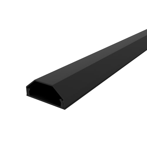 Onpira Kabelkanal aus Aluminium in 5 Farben insgesamt in 40 Varianten zum auswählen (33x750mm Schwarz Selbstklebend: Nein)