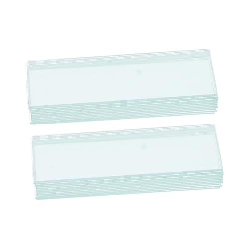 CHILDWEET 100pcs Microscope Slide Slides for Microscope Bioexperiment Slides Biology Education Laboratory Slides Science Learning Accessory Microscope Accessories Laboratory Supplies Glass