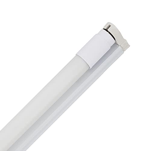 LEDKIA LIGHTING Kit Tube LED T8 Nano PC 90cm 14W 130lm/W + Réglette No Flicker Blanc Chaud 2800K - 3200K Cover