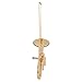 Broadway Gifts Co Gold Tone Tuba Instrument 4 inch Brass Hanging Ornament