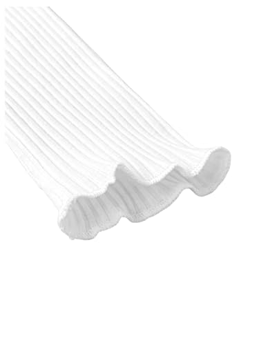 OYOANGLE Girl's Long Sleeve Ribbed Knit Top Basic Shirt Tee Mock Neck Tee Top4