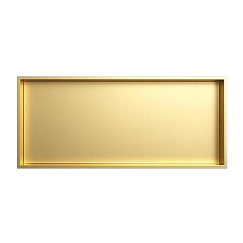 Bathroom Wall Niche Stainless Steel Shower Shelf Waterproof Leak-Proof Bathroom Storage for Shampoo Toiletries Space-Saving nizer Alcove Caddy