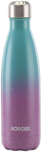 Borosil Edelstahl Hydra Bolt Starz - Vakuumisolierte Flasche Wasserflasche, blau, 750ML Cover