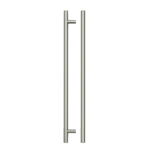 Ironmongery Solutions® Top Drawer Fittings T Bar Handle – 288mm Centres – Extra-Long Modern Drawer Pull for Cabinets and Furniture – Fixing Included (Brushed Nickel)