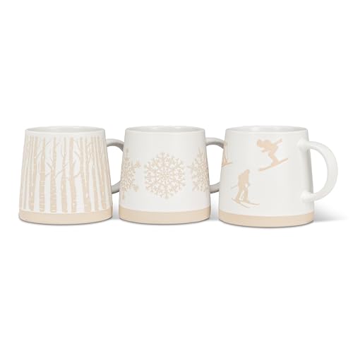 Taza Stoneware Abbott Collection 14 oz Snowflake miniatura 3
