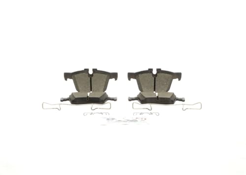 H481 - Brake Pad Wear Warning Light Failure - 2021-2024 Jaguar E-Pace 3 BOSCH BC1821 QuietCast Premium Ceramic Disc Brake Pad Set - Compatible with Select Jaguar E/F-Pace, XE, XF; Range Rover Evoque, Velar; Polestar 2; Volvo S60, S90, V60, V90, XC60, XC90 + More; REAR