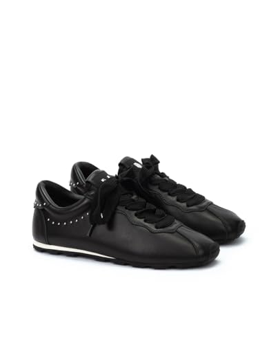 Martinelli Para Mujer. S013-B486PY Zapatillas De Piel Piemonte Negro (39), Plano, Cordones, Casual - 2