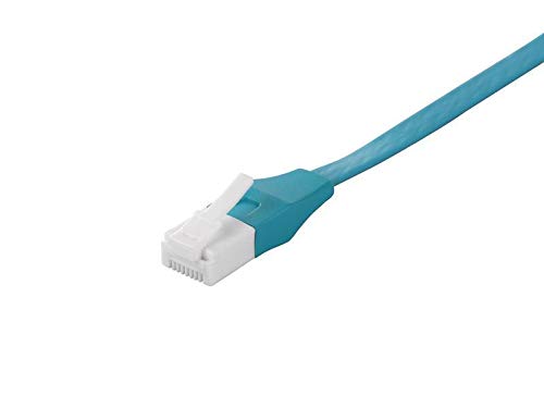 BUFFALOBSLS6FU20BLW Cat6 Flat LAN cable, 2.0M, Break-proof latching tub Blue