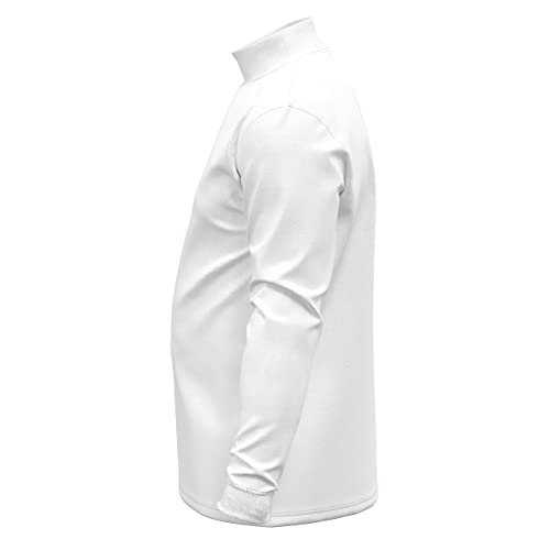 Maks Men's 100% Interlock Knit Combed Cotton Super Soft Euro Design Ski Casual Full Sleeve Mock Neck Pullover Sweater2