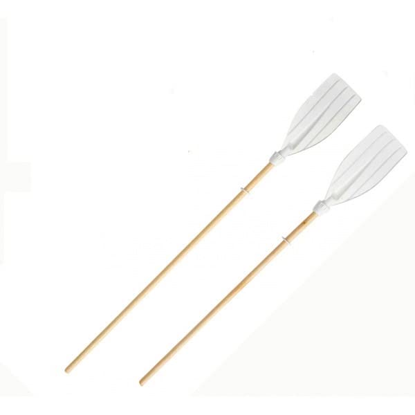 ADRIATIC Paire de rames, 105 cm Tige en bois Pelle ABS