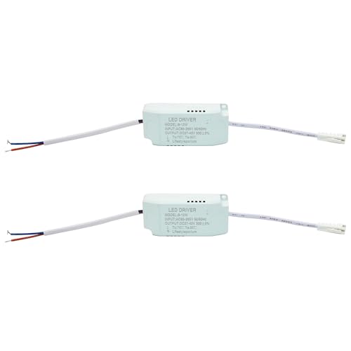 8-12W LED Driver, Constant Current 300mA AC 85-265V Output 24-42V SM Male Connector External Power Supply Rectifier Transformer for LED Ceiling Light