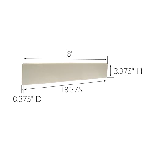 Image of Design House Cultured Marble Side Splash, Ivory Swirl, 18 3 /8 in W x 5 /8 in D, 550533
