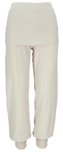 GURU SHOP Yoga-Hose mit Minirock in Bio-Qualität - Sand, Damen, Size:S
