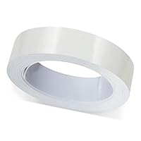 ben+camilla.com Selbstklebender Kantenumleimer | Weiß Hochglanz 19 mm x 5 m Rolle | Kantenschutz zum Überkleben - wie Klebeband OHNE Bügeln | Premium Qualität für professionelle Ergebnisse