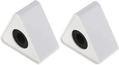 WON Interview Mic Logo Station for News Mic Microphone etc. Pack of 2 Mic Logo Station (White)