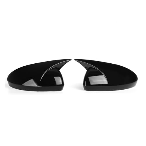 2X Couvercle de rétroviseur latéral anti-rayure look noir brillant