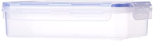 Image of Aristo Lock & Fresh 220 Plastic Storage Container For Storing grains, pulses, rice, wheat etc - 900 ML, Transparent Clear, medium (LOCK&FRESH220) (22.5 x 13.5 x 6.5cm)