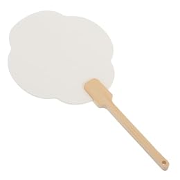NUOBESTY Blank Paper Fan Kit Lacquer Handheld Fan for Wedding Guests Craft Your Own Unique Party Favor Art Project
